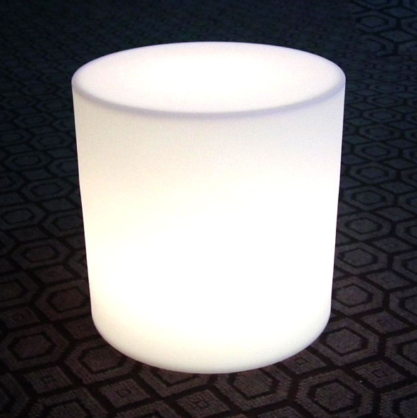 Battery Rechargeable Round LED Stool
