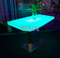 16 colors change restaurant led dinning coffee table 