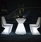 Modern furniture led cocktail table and chair set 