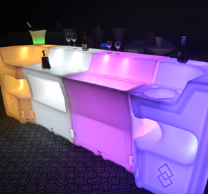 outdoor colors change battery Illuminated LED Bar Counter 
