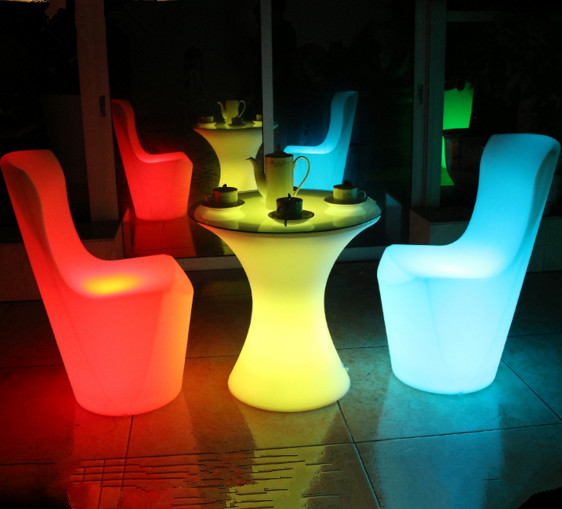 outdoor Waterproof LED Glowing Dinner Chair